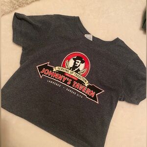 Johnny’s Tavern Cropped Baby Tee